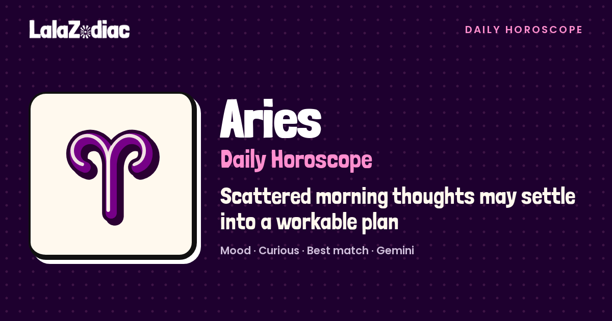 Aries Horoscope Tomorrow, October 28, 2026 | LalaZodiac