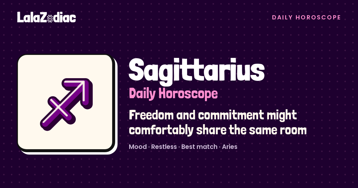 Sagittarius Horoscope Tomorrow, October 28, 2026 | LalaZodiac